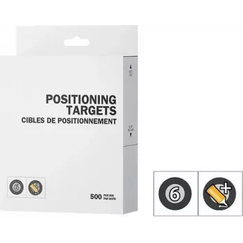 CREAFORM PEEL 3 Στόχοι Τοποθέτησης 6mm με μαύρο περίγραμμα και κανονική κόλλα 1x500 (ACC-P3D-PTBC3)