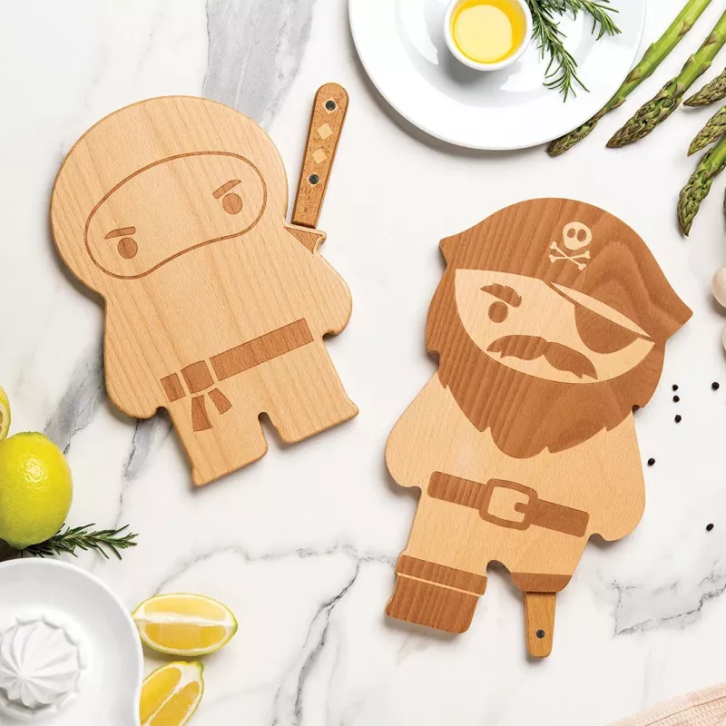 OTOTO Ninja Board Σετ Σανίδας Κοπής & Μαχαιριού - Μαύρο