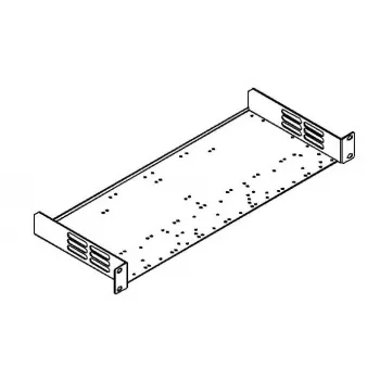 Kramer Electronics RK-1 Κιτ τοποθέτησης σε rack - 1U - 19 ίντσες (48,3 cm) - Μαύρο