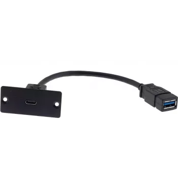 Kramer Electronics WU-CA(W) Καλώδιο USB 0,12 m USB 3.2 Gen 1 USB-A σε USB-C Μαύρο