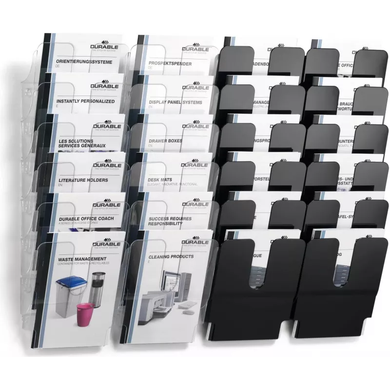 DURABLE FLEXIPLUS 6 Βάση φυλλαδίων A4 κάθετη διαφανής 1700008011