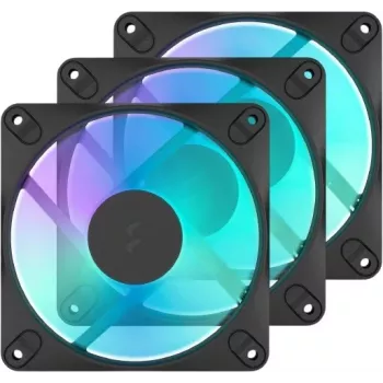 Fractal Design Dynamic 3-14 RGB Black 3-Pack 140mm PWM ανεμιστήρες