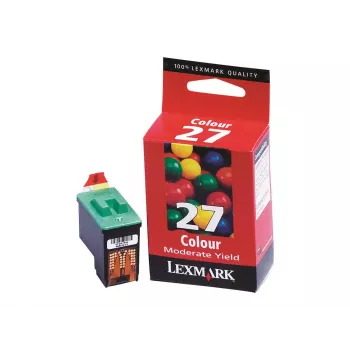 Lexmark No. 27 Μελάνι Tri-Color (Κυανό, Ματζέντα, Κίτρινο) - Τυπικής Απόδοσης