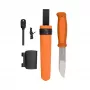 Morakniv Kansbol σταθερό μαχαίρι με σετ επιβίωσης, πορτοκαλί