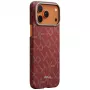 PITAKA Ultra-Slim Monogram MagSafe Θήκη για Apple iPhone 17 Pro, Gold Red