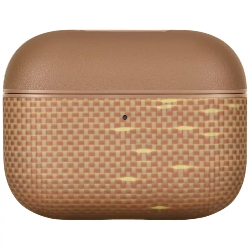 PITAKA Θήκη Αραμιδικής Ίνας για AirPods Pro 3, Golden Glint