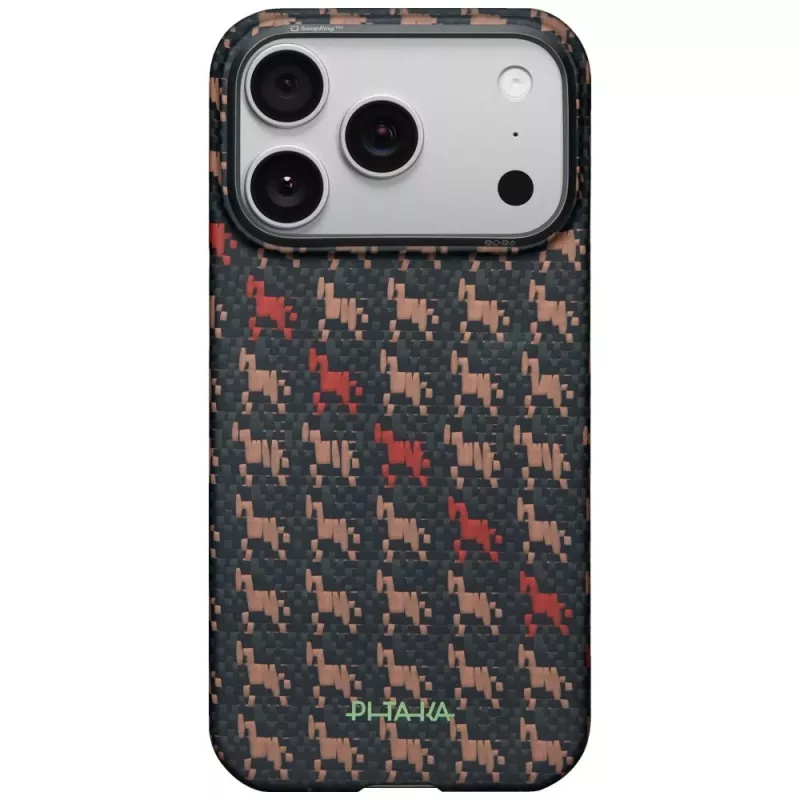 PITAKA Edge Case Happiness Rides In για iPhone 17 Pro Max, Αραμιδική Ίνα, MagSafe, Ebon Kylin