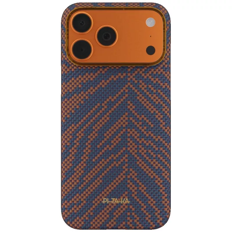 PITAKA Edge Case Breath of Veins για iPhone 17 Pro, Burning Orange