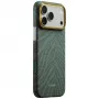 PITAKA Edge Case Breath of Veins για iPhone 17 Pro, Dive Green