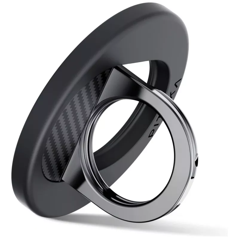 PITAKA MagEZ Grip 3 MagSafe Μαγνητικό Grip Τηλεφώνου Μαύρο/Γκρι
