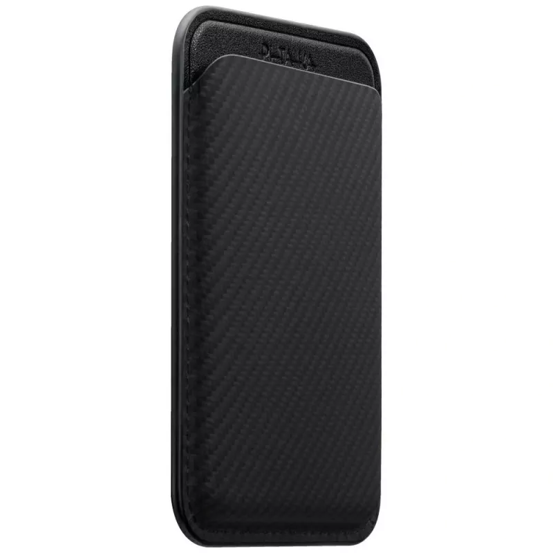 PITAKA Woven Wallet MagSafe Μαγνητικό Πορτοφόλι για iPhone - Μαύρο/Γκρι