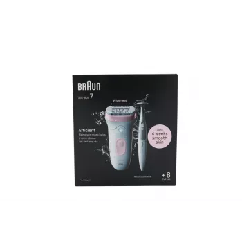 Braun Silk-épil 7 7-210 Σετ Αποτρίχωσης Wet & Dry με Ξυριστική Μηχανή, Trimmer και Βάση Φόρτισης