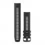 Garmin Instinct Series Λουράκι ρολογιού σιλικόνης Γραφίτης 22mm QuickFit
