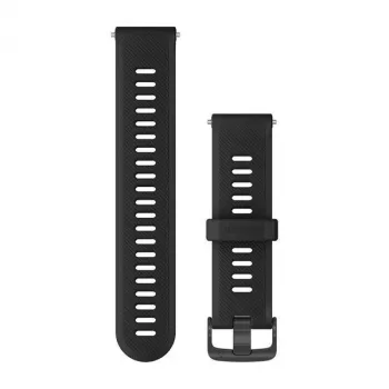 Garmin Λουράκι σιλικόνης για Forerunner 745 - Μαύρο (20 mm, Quick Release) 010-11251-9B