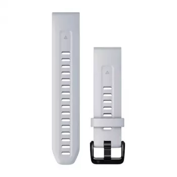 Garmin Λουράκι σιλικόνης 20 mm για ρολόγια, Whitestone με μαύρο κούμπωμα, 010-13102-03