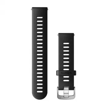 Garmin σιλικονούχο λουράκι 20 mm μαύρο για Venu, Forerunner 645, Forerunner 245, Forerunner 55 - Γνήσιο αξεσουάρ 010-11251-9P