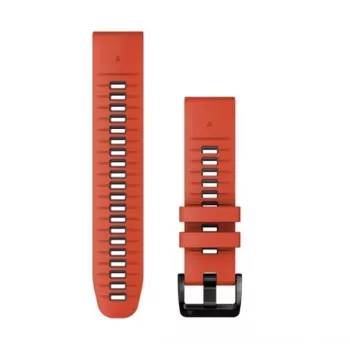 Garmin QuickFit σιλικονούχο λουράκι 22 mm για ρολόγια, κόκκινο/γραφίτη (010-13280-04)