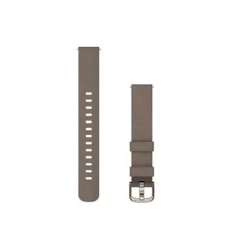 Garmin υφασμάτινο λουράκι ρολογιού 14 mm για Lily 2, Coffee με πόρπη Cream Gold (010-13302-10)