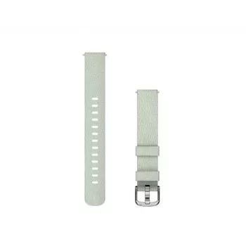 Garmin υφασμάτινο λουράκι ρολογιού 14mm για Lily 2 Sage Gray ασημί πόρπη 010-13302-11