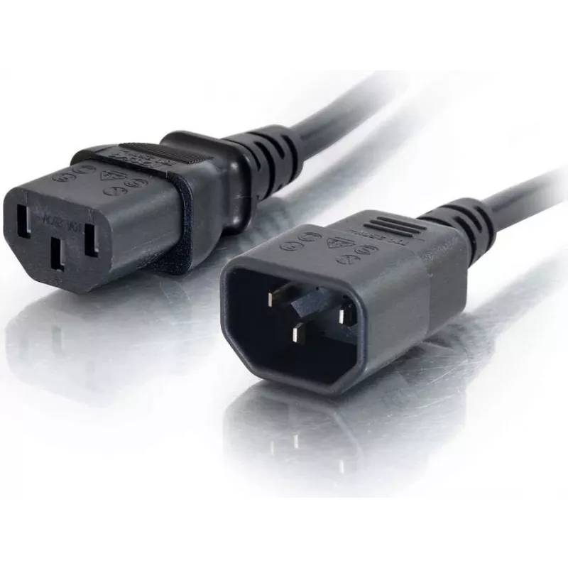 CABLES2GO καλώδιο επέκτασης C13 σε C14 2m μαύρο