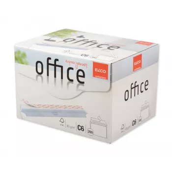 ELCO Office φάκελος C6 (114 x 162 mm), χωρίς παράθυρο, αυτοκόλλητος, 80 g/m², λευκό, 200 τεμ. (74531.12)