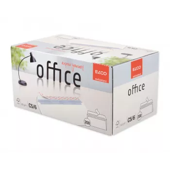 ELCO Office φάκελος C5/6 (114 x 229 mm), χωρίς παράθυρο, αυτοκόλλητος, 80 g/m², λευκό, 200 τεμ. (74532.12)