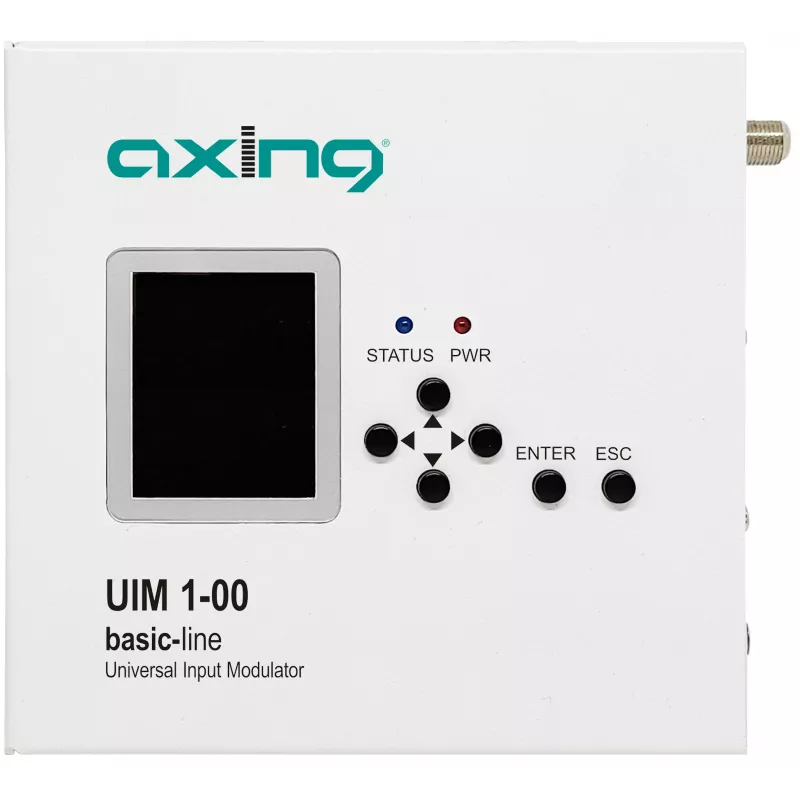 AXING UIM 1-00 Καθολικός διαμορφωτής εισόδου HDMI CVBS YPbPr σε RF DVB-T/C