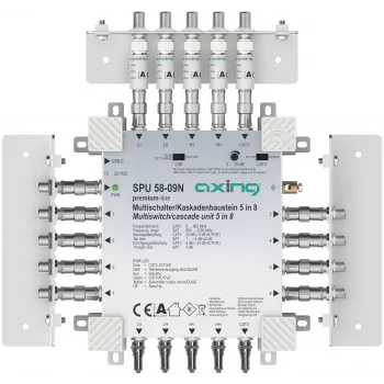 AXING SPU 58-09N 5-in-8 ενεργός πολυδιακόπτης, με δυνατότητα επιστροφής καναλιού