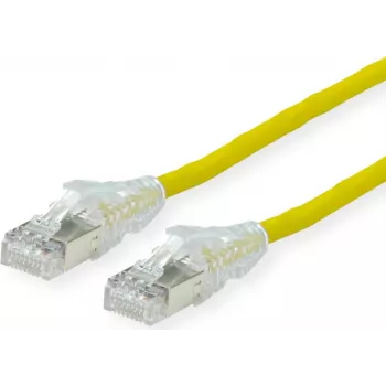 Dätwyler Cat.6A H AMP v2 Καλώδιο patch, κίτρινο, 20 m, SFTP, LS0H, CU 7702 flex