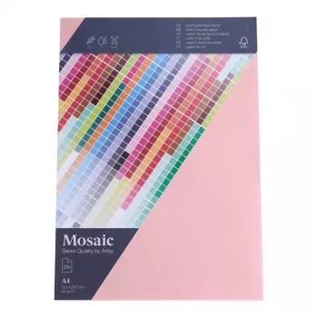 Artoz Papier Mosaic Χαρτί αλληλογραφίας Pink A4 90 g/m² 25 φύλλα