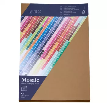 Artoz Papier Mosaic Φάκελοι DIN C5 χωρίς παράθυρο Φυσικό με υγρή κόλλα 20 τεμ.