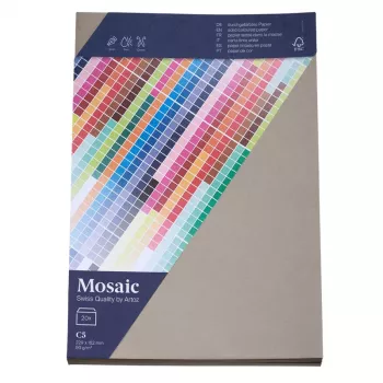 Artoz Papier Mosaic Φάκελοι DIN C5 χωρίς παράθυρο, Cement, με υγρή κόλλα, 20 τεμ. (9439420-217)