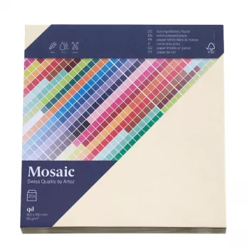 Artoz Papier Mosaic Τετράγωνοι φάκελοι Ιβουάρ χωρίς παράθυρο με κόλλα 20 τεμ. (9445420-241)