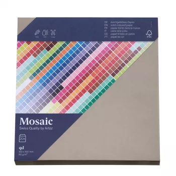 Artoz Papier Mosaic Τετράγωνοι φάκελοι Cement με υγρή κόλλα 20 τεμ. (9445420-217)