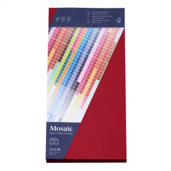 Artoz Papier Mosaic Φάκελοι DIN long χωρίς παράθυρο Κόκκινο 20 τεμ.