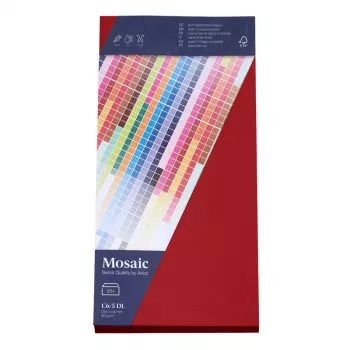 Artoz Papier Mosaic Φάκελοι DIN Long χωρίς παράθυρο Κόκκινο 20 τεμ.