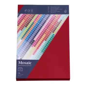 Artoz Papier Mosaic Φάκελοι DIN C6 χωρίς παράθυρο Βυσσινί με υγρή κόλλα 20 τεμ.