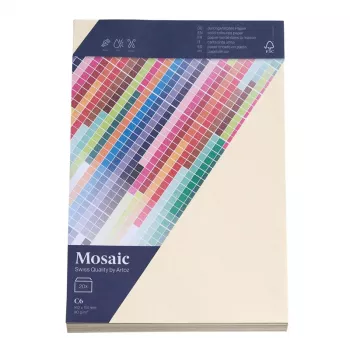 Artoz Papier Mosaic Φάκελοι DIN C6 χωρίς παράθυρο Ιβουάρ με υγρή κόλλα 20 τεμ.