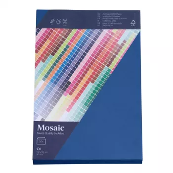 Artoz Papier Mosaic Φάκελοι DIN C6 χωρίς παράθυρο Μπλε μαρίν με κόλλα 20 τεμ.