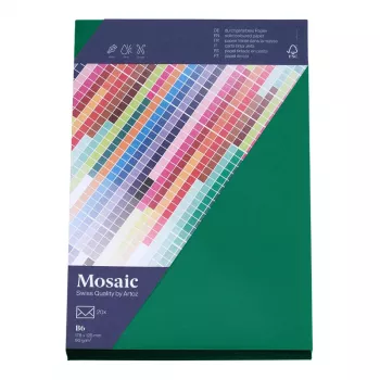 Artoz Papier Mosaic Φάκελοι DIN B6 χωρίς παράθυρο πράσινο έλατου με υγρή κόλλα 20 τεμ.