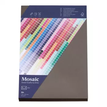 Artoz Papier Mosaic Φάκελοι DIN B6 χωρίς παράθυρο γκραφίτι με κόλλα 20 τεμ.