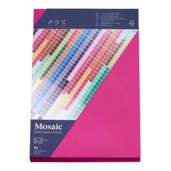 Artoz Papier Mosaic Φάκελοι DIN B6 χωρίς παράθυρο φούξια με υγρή κόλλα 20 τεμ.