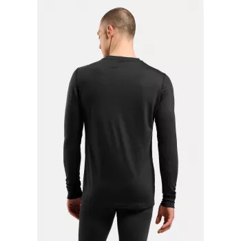Odlo Merino 200 BL Top Crew Neck LS - Μαύρο, Μέγεθος XL