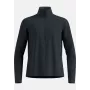 Μπουφάν Odlo Grid Fleece Mid Layer Full Zip - Black Melange, μέγεθος L