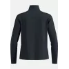 Μπουφάν Odlo Grid Fleece Mid Layer Full Zip - Black Melange, μέγεθος L