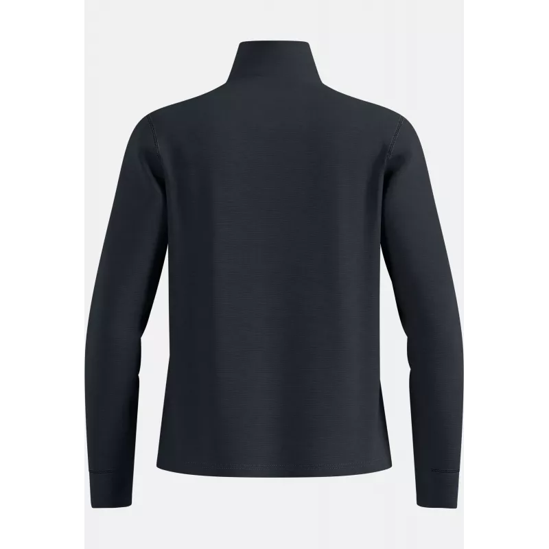 Μπουφάν Odlo Grid Fleece Mid Layer Full Zip - Black Melange, μέγεθος L
