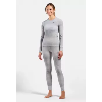 Odlo Active Warm X Pow BL Bottom Μακρύ Εσώρουχο Baselayer - Ασημί Γκρι, Μέγεθος S