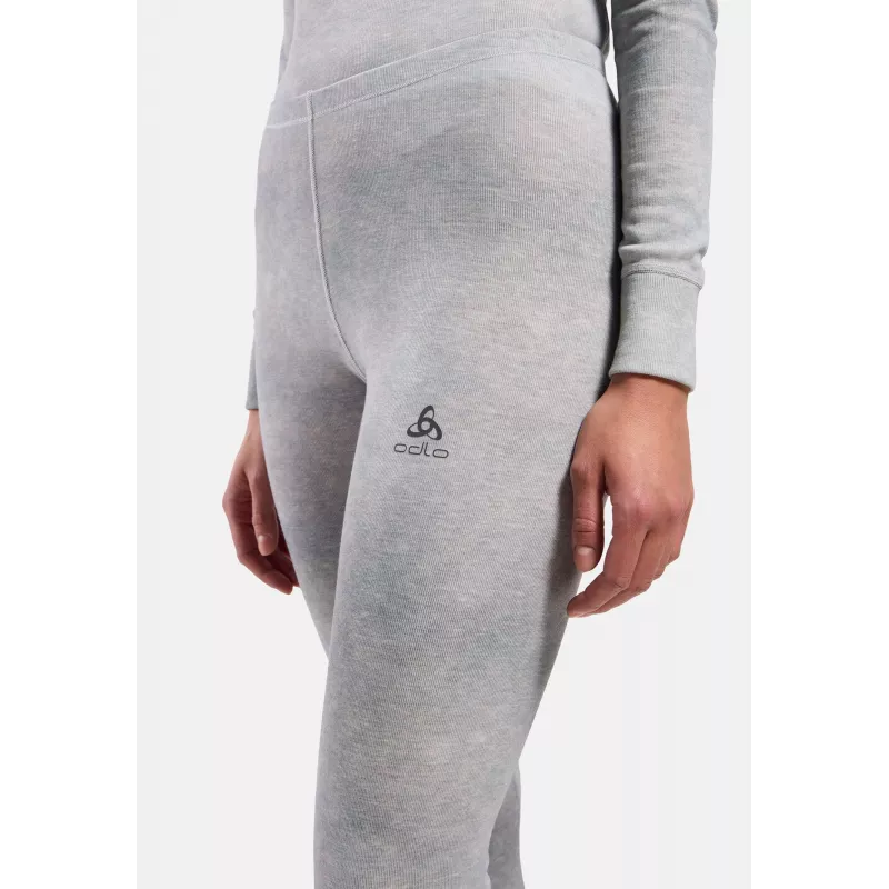 Odlo Active Warm X Pow BL Bottom Μακρύ Εσώρουχο Baselayer - Ασημί Γκρι, Μέγεθος S