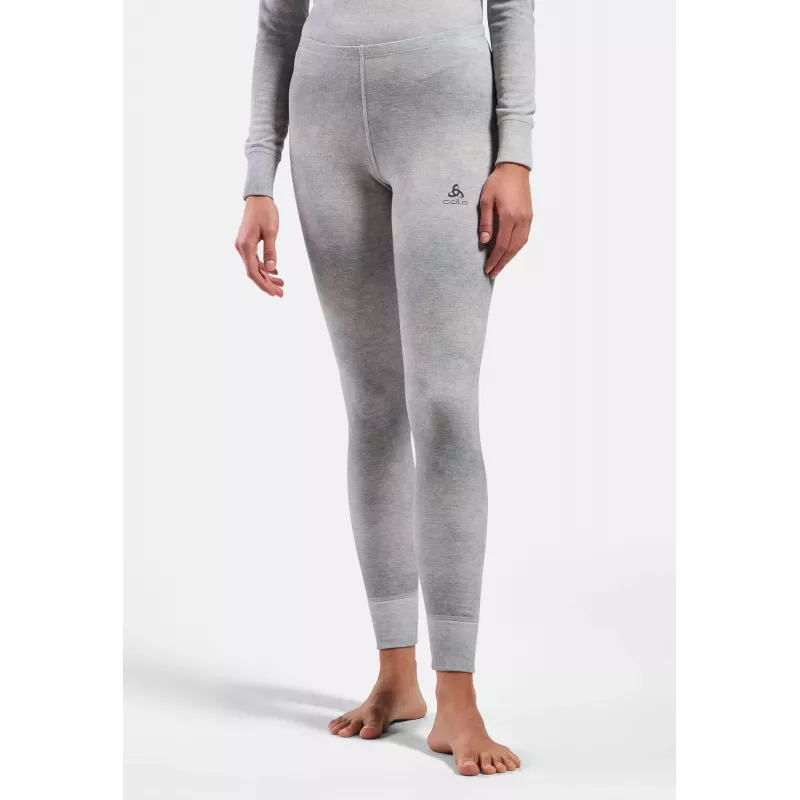 Odlo Active Warm X Pow BL Bottom Μακρύ Εσώρουχο Baselayer - Ασημί Γκρι, Μέγεθος S