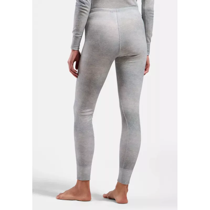 Odlo Active Warm X Pow BL Bottom Μακρύ Εσώρουχο Baselayer - Ασημί Γκρι, Μέγεθος S